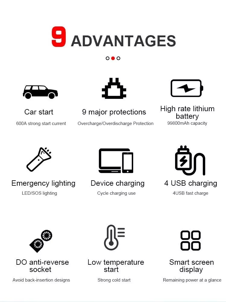 Veltron™ Portable Jump Starter